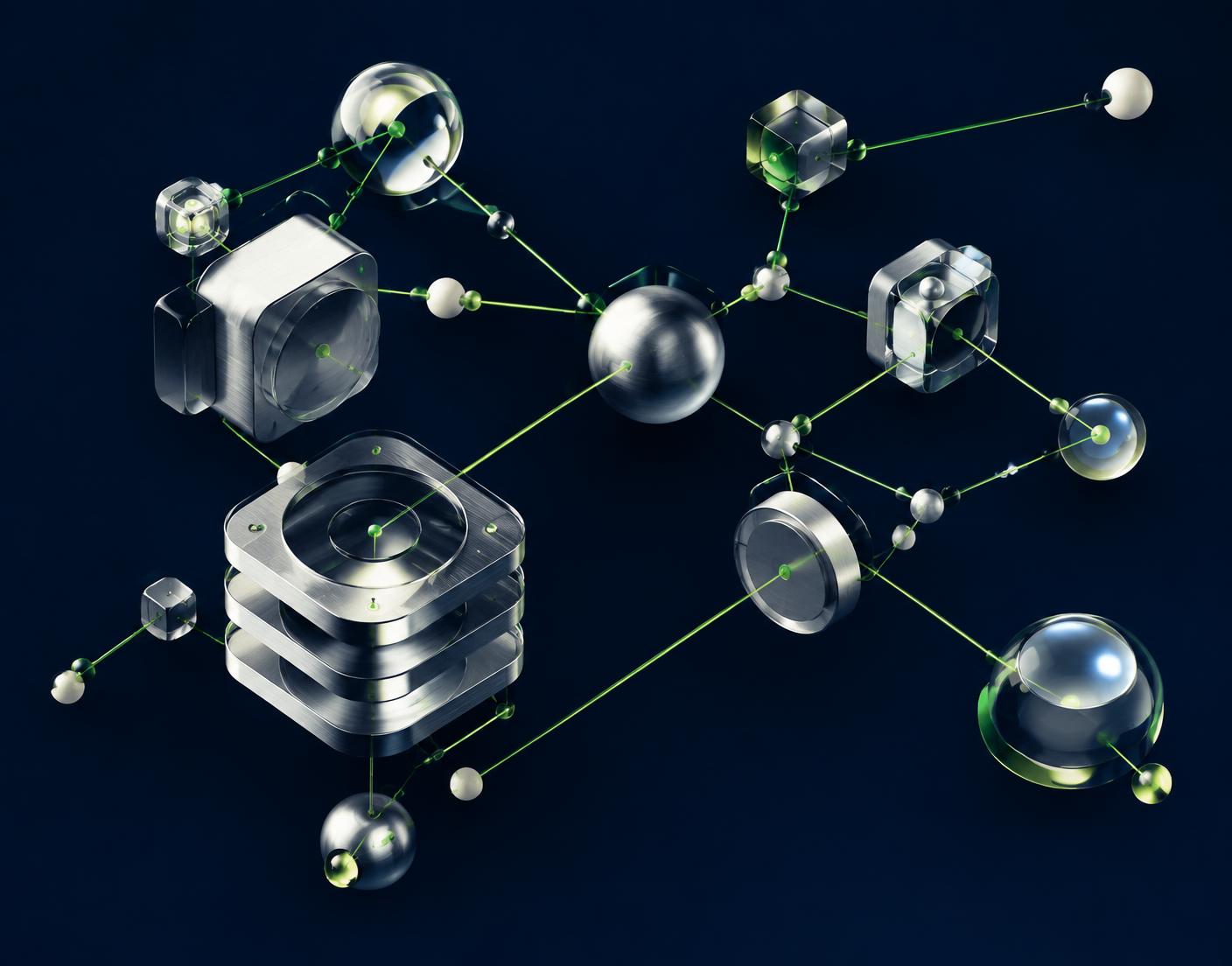 Connected abstract computing modules